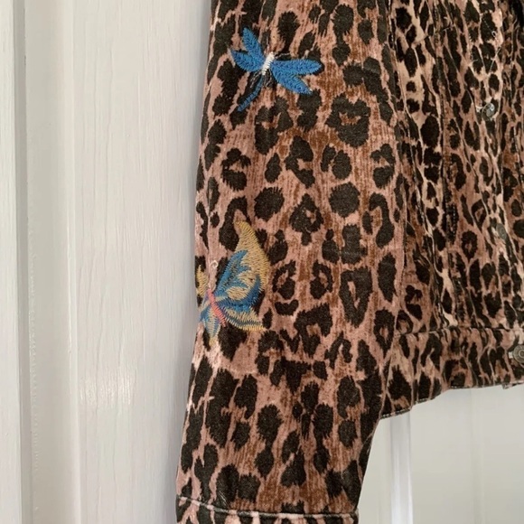 Johnny Was heavily embroidered SHURI COTTON VELVET TRUCKER JACKET NWT - Picture 8 of 10